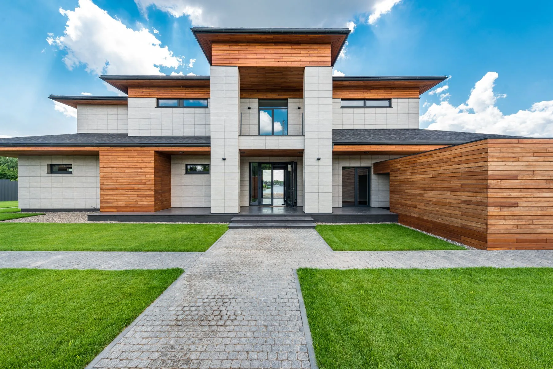 Modern villa dış cephe uygulaması